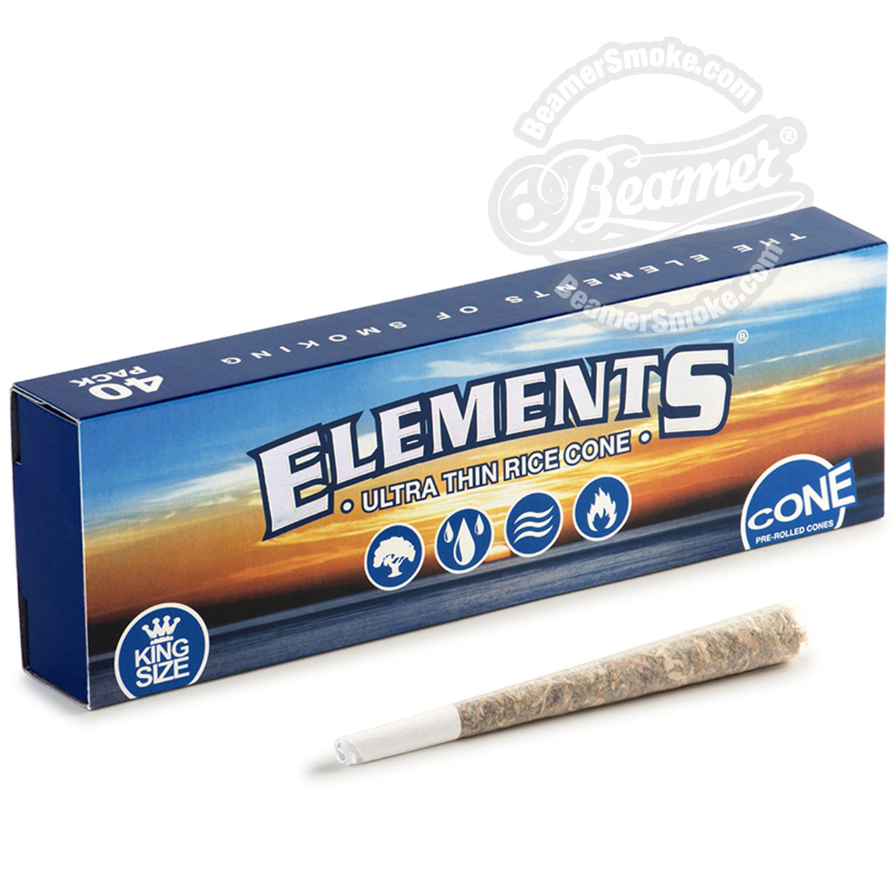 Elements Rice 12 Inch Rolling Papers - Beamer Smoke